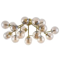 Store Lampa sufitowa z kloszami MOD545PL-20G DALLAS | Kaja Oświetlenie Żyrandole Nowoczesne