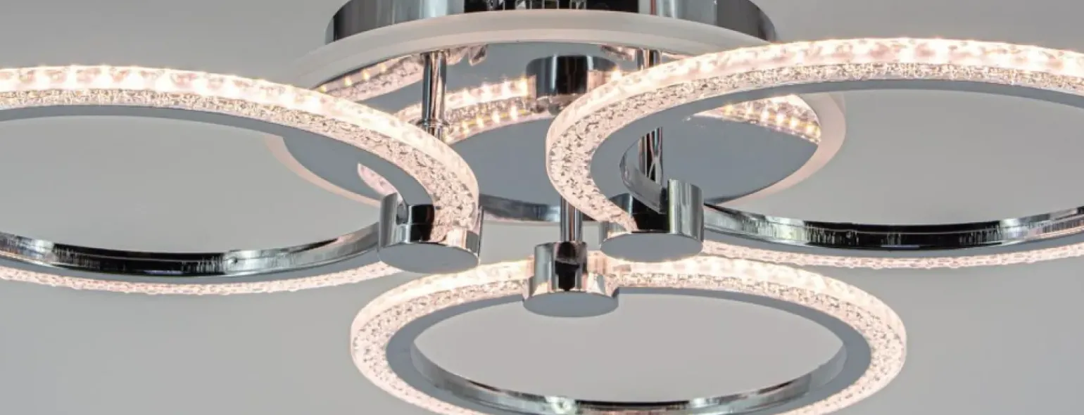 Shop Lampa sufitowa z kolorowymi ledami DRS2032/3 z serii RING Żyrandole Nowoczesne