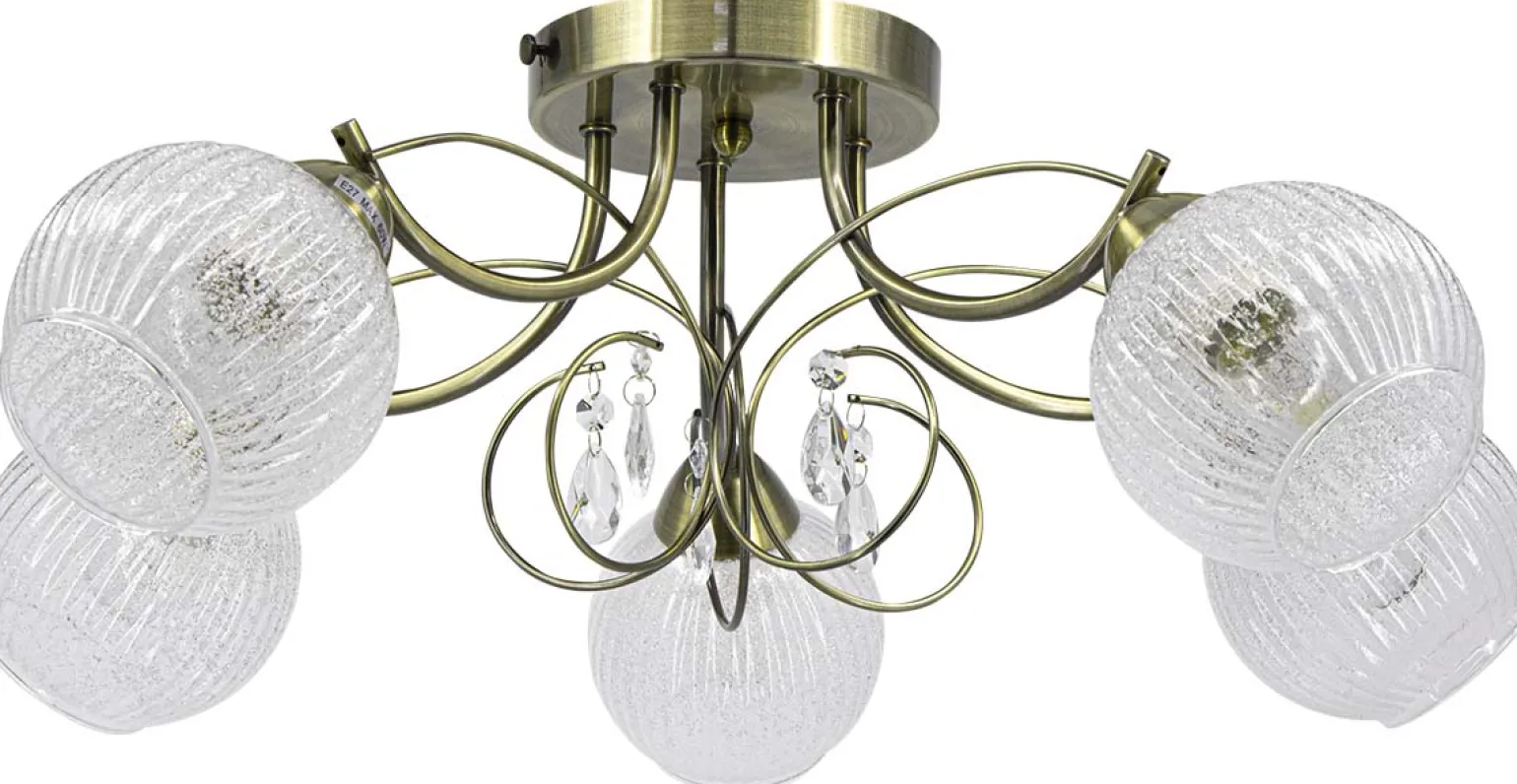 Sklep Kaja Lampa sufitowa z kryształami do salonu 8964/5 21QG WENUS | Kaja