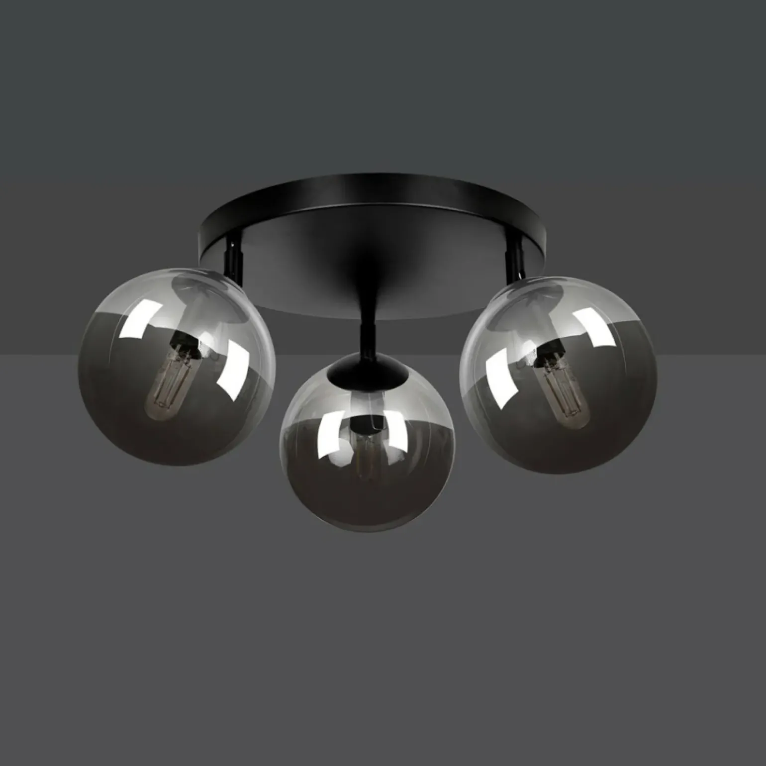 New Lampa sufitowa z kulistymi kloszami 777/3APREM | Kaja Oświetlenie Żyrandole Nowoczesne