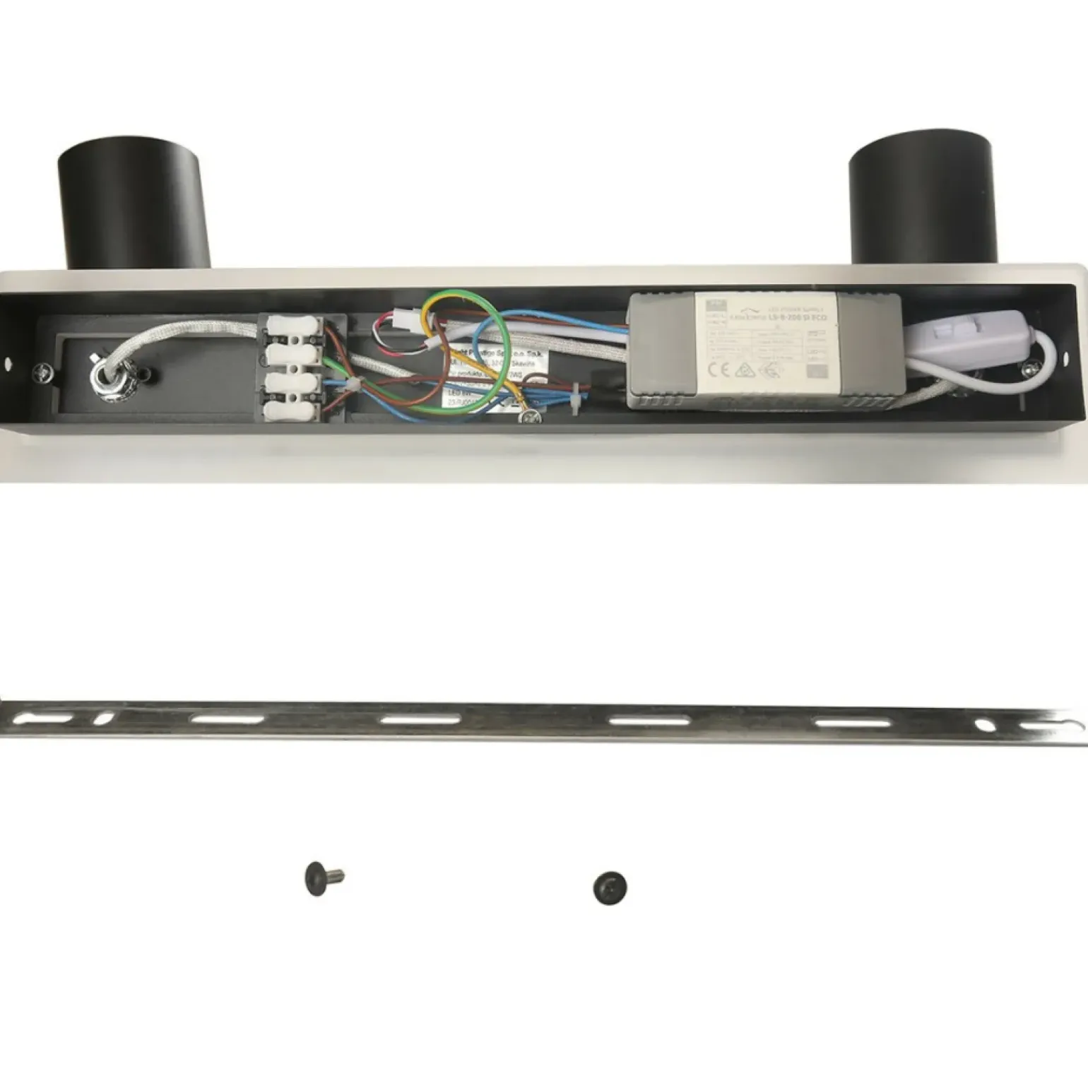 Sale Lampa sufitowa z ledem dookoła listwy LP-0612/2WS BK PARMA | Kaja Żyrandole Nowoczesne