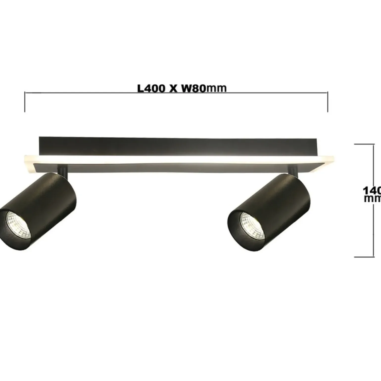 Sale Lampa sufitowa z ledem dookoła listwy LP-0612/2WS BK PARMA | Kaja Żyrandole Nowoczesne