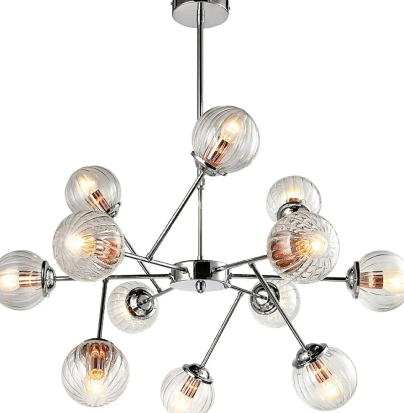 Store Lampa sufitowa z miedzianymi oprawkami 30-64806 BEST | Kaja Żyrandole Nowoczesne