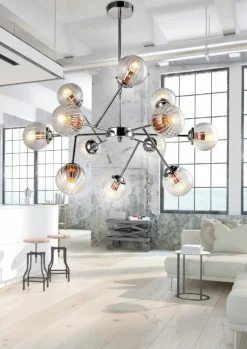 Store Lampa sufitowa z miedzianymi oprawkami 30-64806 BEST | Kaja Żyrandole Nowoczesne