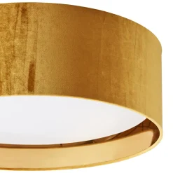 Sklep Kaja Lampa sufitowa z musztardowym abażurem TK 6123 TERCINO | Kaja