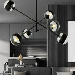 Fashion Lampa sufitowa z obrotowymi ramionami 1168/6 LINEAR | Kaja Oświetlenie Żyrandole Nowoczesne