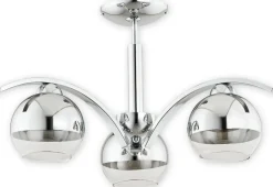 Store Lampa sufitowa z okrągłymi kloszami O2523 W3 CH LEO | Kaja Oświetlenie Żyrandole Nowoczesne