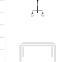 Shop Lampa sufitowa z ozdobnymi kloszami 1164/2 LUKKA | Kaja Oświetlenie Żyrandole Nowoczesne