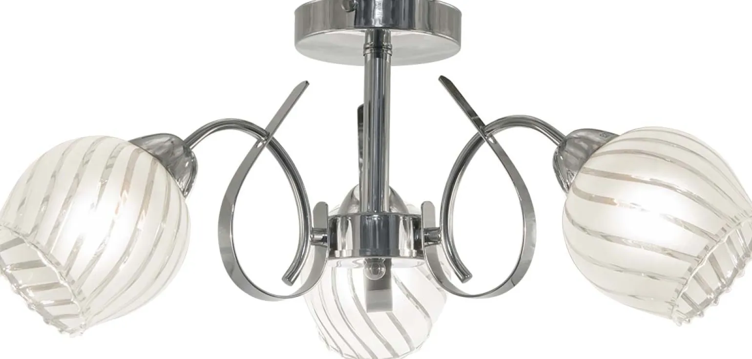 Sklep Kaja Lampa sufitowa z ozdobnymi kloszami 7138/3 8C DAKOTA | Kaja