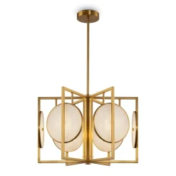 Cheap Lampa sufitowa z ozdobnymi kołami MOD099PL-06G z serii MARMO | Kaja Żyrandole Nowoczesne