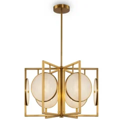 Cheap Lampa sufitowa z ozdobnymi kołami MOD099PL-06G z serii MARMO | Kaja Żyrandole Nowoczesne