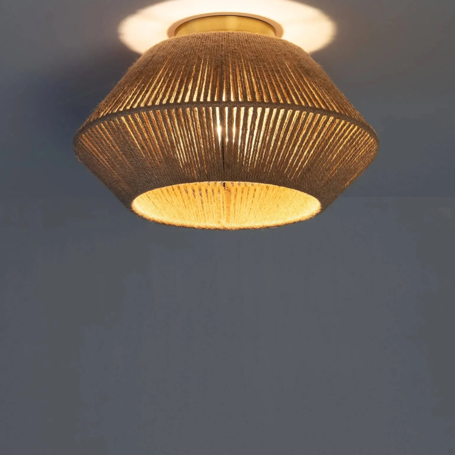 Sklep Kaja Lampa sufitowa z plecionym abażurem ABR-PLEDI BOHO | Kaja Oświetlenie