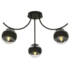 Discount Lampa sufitowa z przezroczystymi kloszami 1111/3 BOSTON | Kaja Żyrandole Nowoczesne