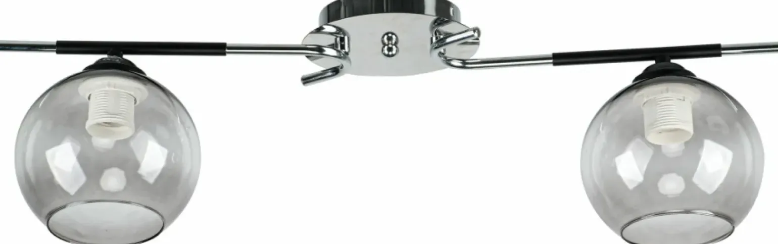 Store Lampa sufitowa z przezroczystymi kloszami 1955/2 8C BL | Kaja Żyrandole Nowoczesne