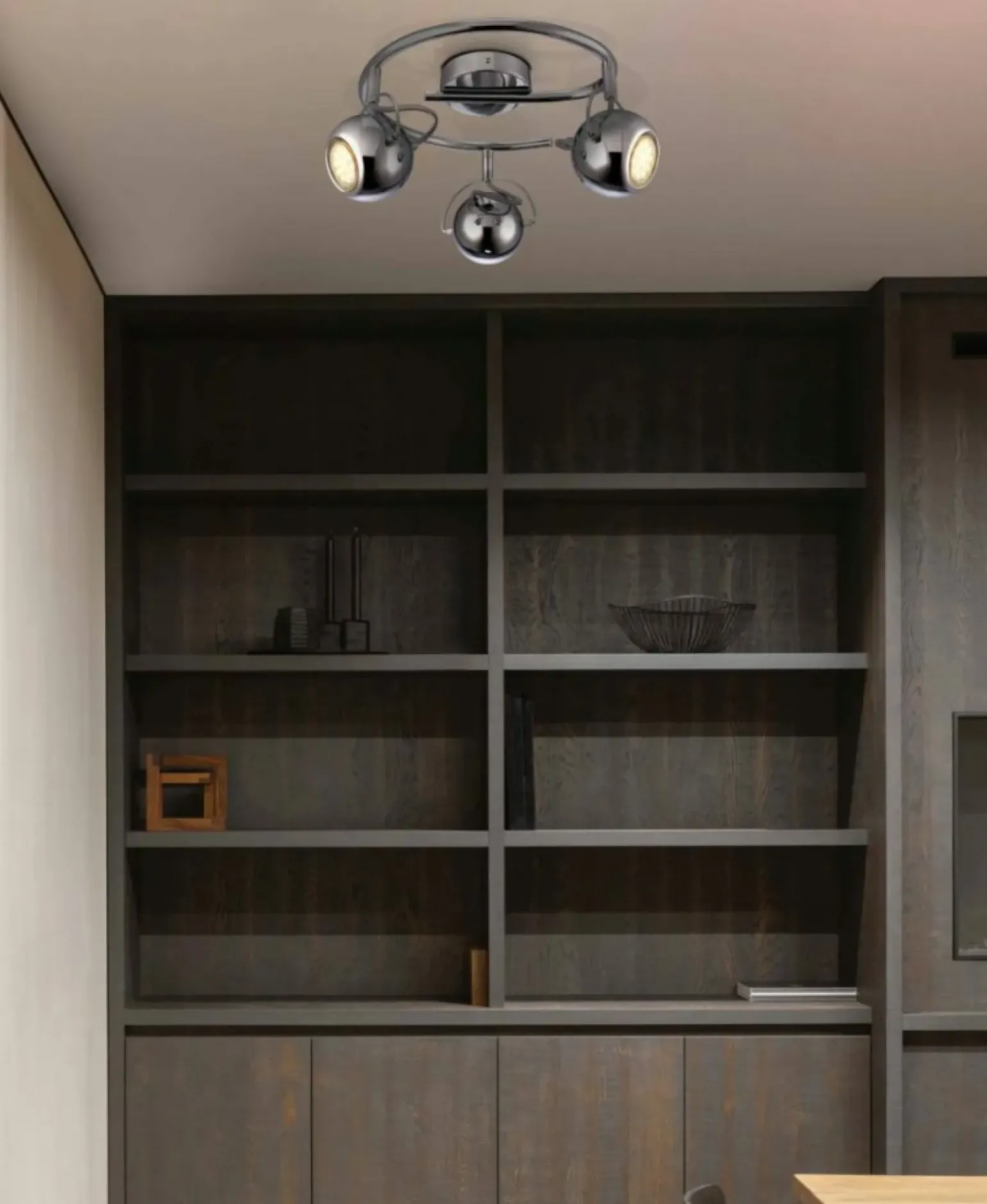 Outlet Lampa sufitowa z reflektorami K-8002/3G CHR SALVA | Kaja Żyrandole Nowoczesne