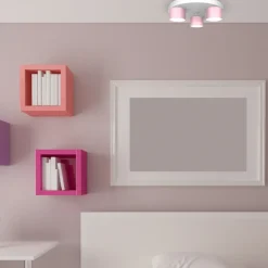 Clearance Lampa sufitowa z różowymi elementami MLP7556 z serii DIXIE | Kaja Oświetlenie Żyrandole Nowoczesne