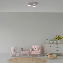 Clearance Lampa sufitowa z różowymi elementami MLP7556 z serii DIXIE | Kaja Oświetlenie Żyrandole Nowoczesne