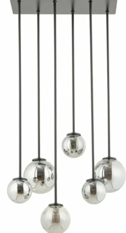 New Lampa sufitowa z szarymi kloszami na rurkach SIG 33498 TULIA | Kaja Żyrandole Nowoczesne