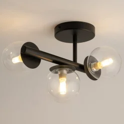 New Lampa sufitowa z transparentnymi kloszami SIG 40794 z serii AVOLA Żyrandole Nowoczesne