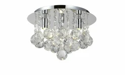 Sklep Kaja Lampa sufitowa z wiszącymi kryształkami ⌀25cm AZ1285 BOLLA | Kaja