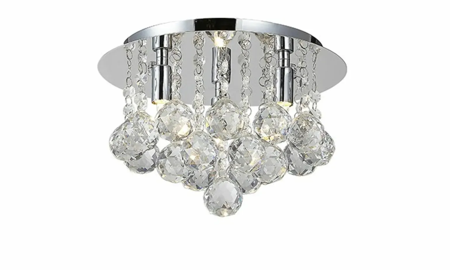 Sklep Kaja Lampa sufitowa z wiszącymi kryształkami ⌀25cm AZ1285 BOLLA | Kaja