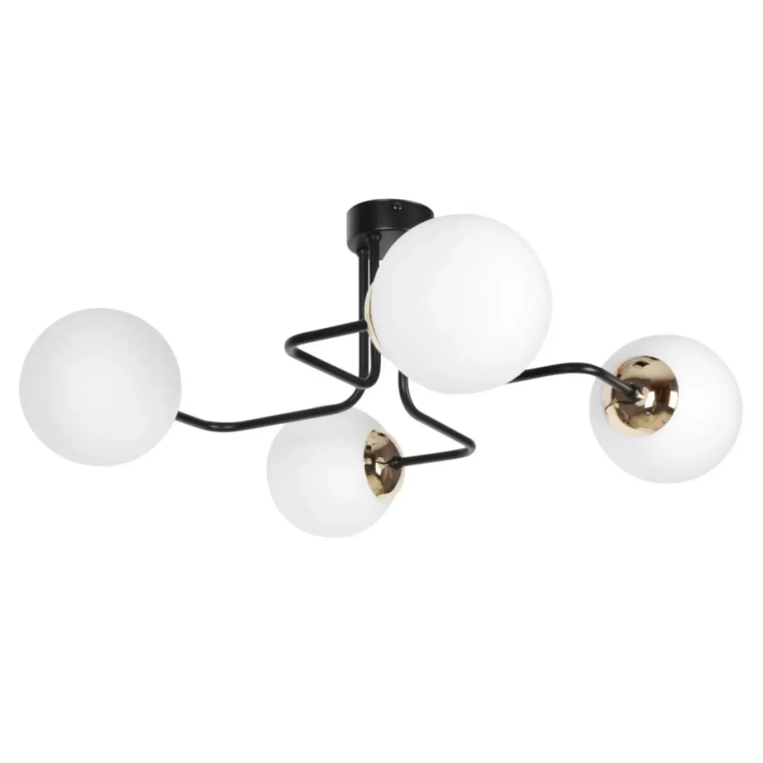 Hot Lampa sufitowa ze złotym zdobieniem i kloszami K-4705 z serii KA Żyrandole Nowoczesne