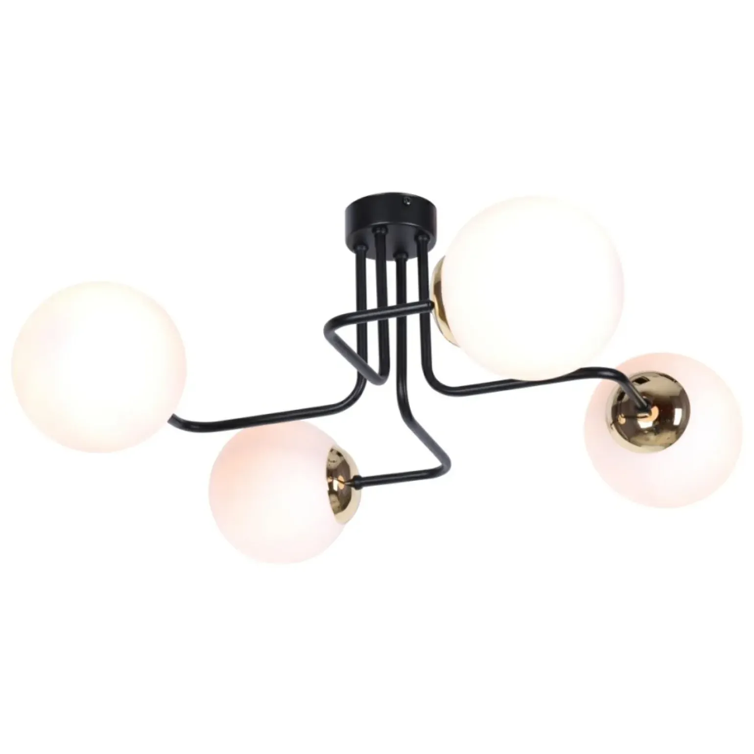 Hot Lampa sufitowa ze złotym zdobieniem i kloszami K-4705 z serii KA Żyrandole Nowoczesne