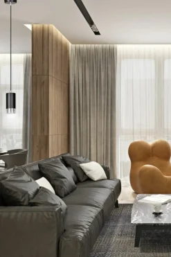 Fashion Lampa w kształcie tuby ze srebrnymi dodatkami 816/1 | Kaja Oświetlenie Żyrandole Nowoczesne