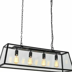 Best Sale Lampa w stylu przemysłowym MD-102721-4-B LAVERNO | Kaja Oświetlenie Żyrandole Nowoczesne