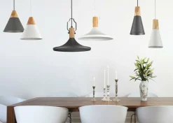 Best Lampa w stylu skandynawskim P359-PL-140-W BICONES | Kaja Oświetlenie Żyrandole Nowoczesne
