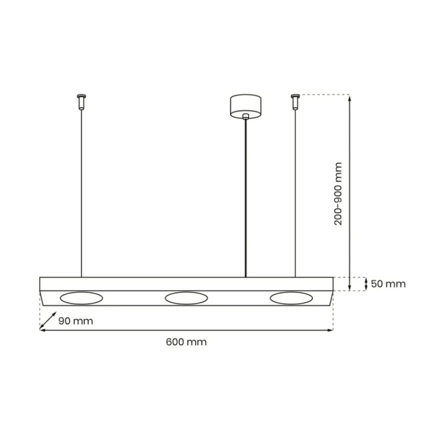Cheap Lampa wisząca - czarna listwa nad stół MLP8832 z serii ALEXANDER | Kaja Oświetle Żyrandole Nowoczesne
