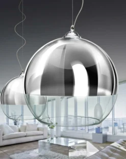Flash Sale Lampa wisząca AZ0731 - Silver ball 18 - AZZARDO Żyrandole Nowoczesne