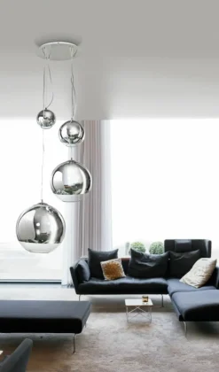 Sale Lampa wisząca AZ2531 - Silver ball 4 - AZZARDO Żyrandole Nowoczesne