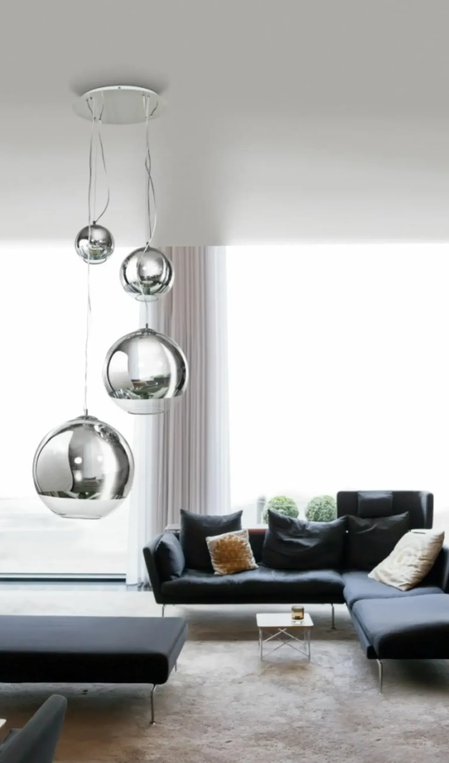 Sale Lampa wisząca AZ2531 - Silver ball 4 - AZZARDO Żyrandole Nowoczesne