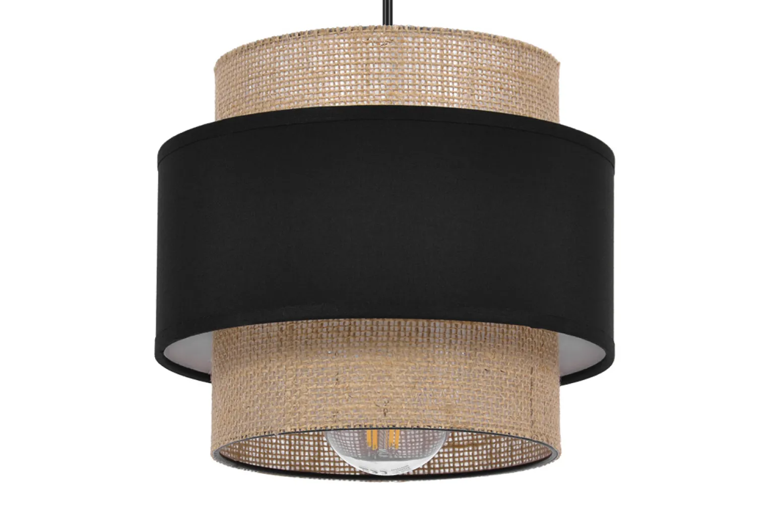 Sklep Kaja Lampa wisząca boho z podwójnym abażurem K-5230 z serii GATO | Kaja