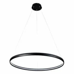 Store Lampa wisząca czarny okrąg LED PL210503-800-BK CARLO | Kaja Żyrandole Nowoczesne