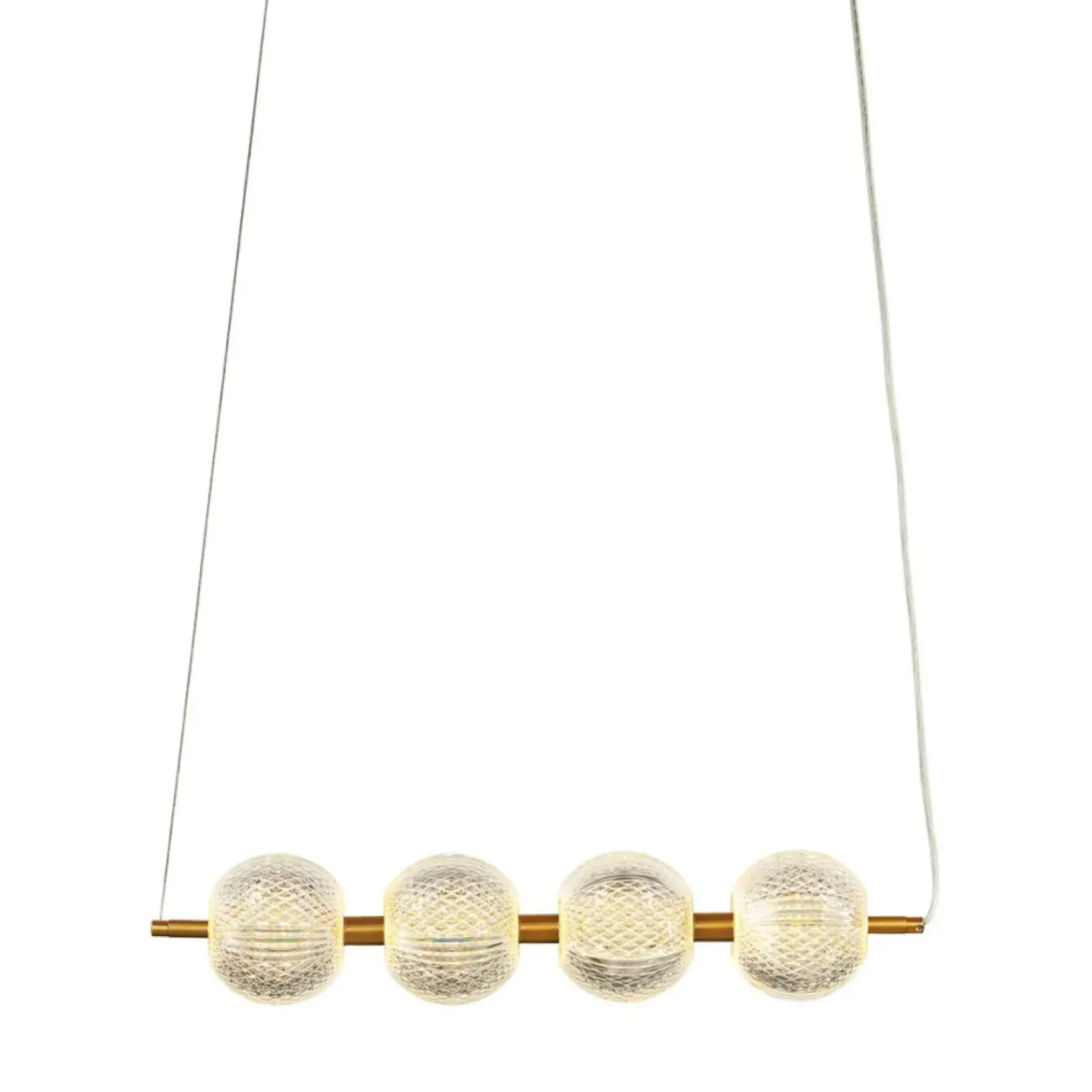 Best Sale Lampa wisząca do jadalni w stylu glamour LP-2202/4L GD DIAMOND | Kaja Żyrandole Nowoczesne