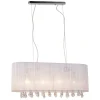 Sklep Kaja Lampa wisząca do salonu glamour MDM1870-4 WH ISLA | Kaja Oświetlenie