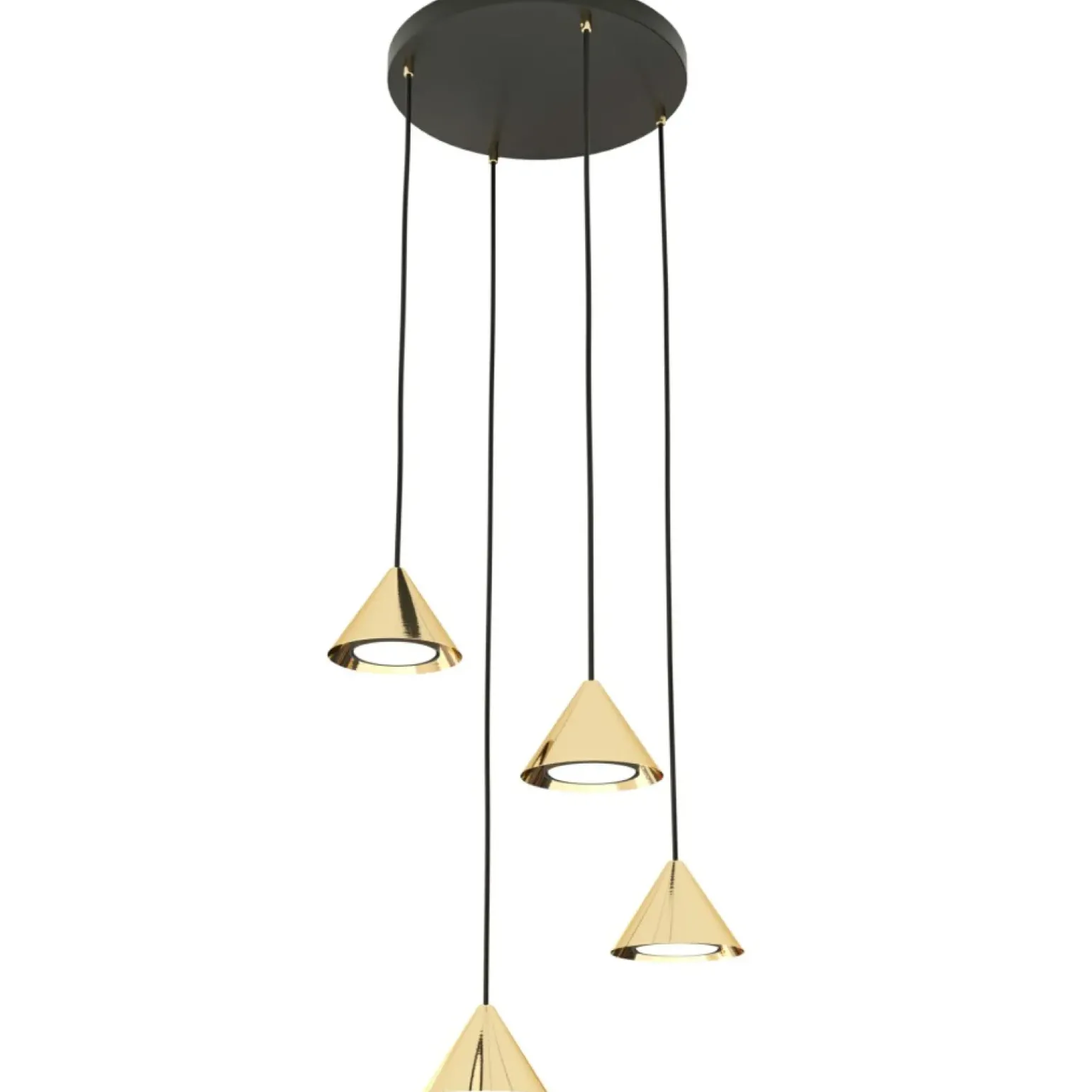 Best Sale Lampa wisząca do salonu 1329/4PREM ELIT 4 PREMIUM GOLD | Kaja Żyrandole Nowoczesne
