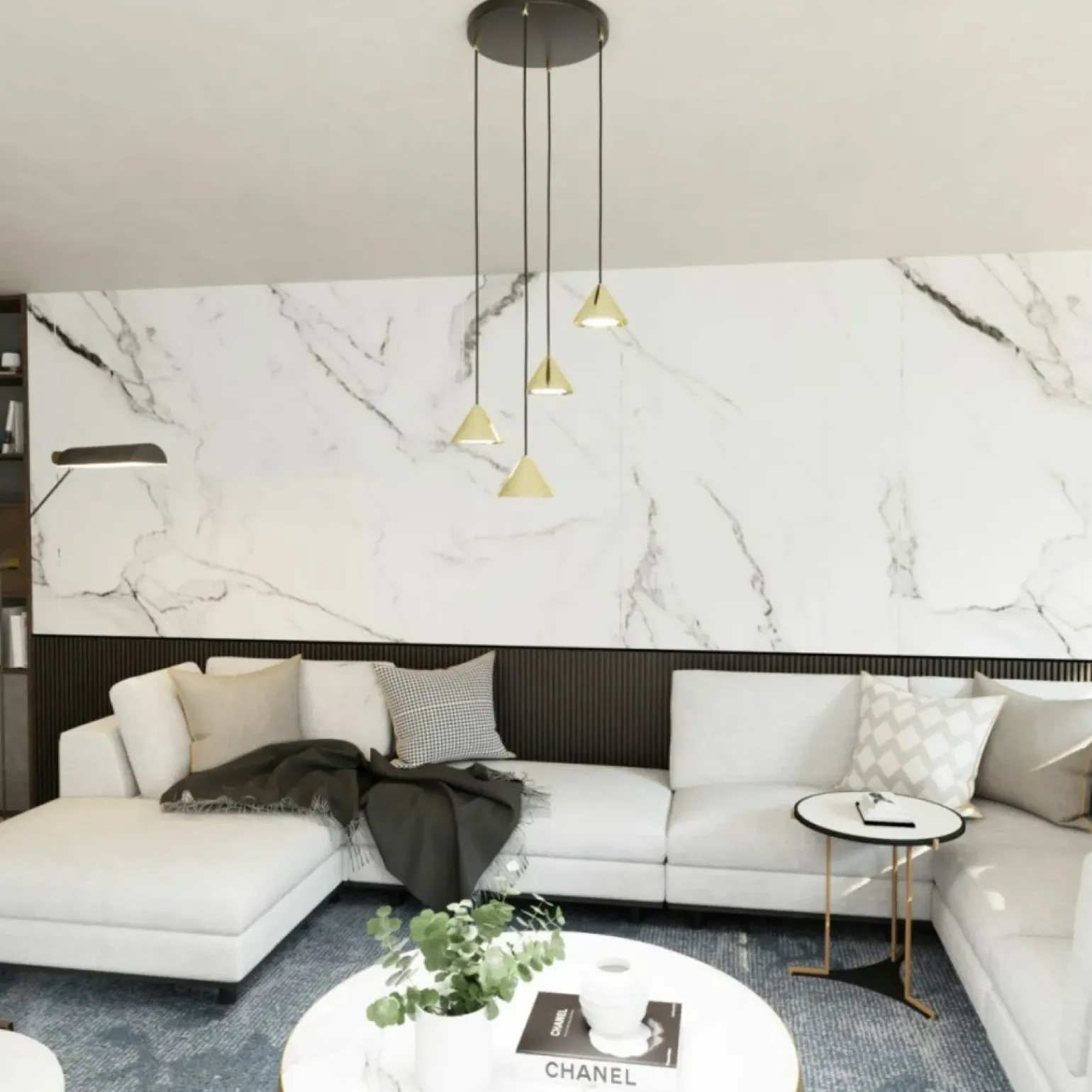 Best Sale Lampa wisząca do salonu 1329/4PREM ELIT 4 PREMIUM GOLD | Kaja Żyrandole Nowoczesne