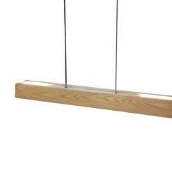 Flash Sale Lampa wisząca drewniana belka ze światłem LED AZ2700 LARIA WOOD | Kaja Żyrandole Nowoczesne