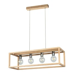 Best Sale Lampa wisząca drewniana skrzynka wisząca 61500474 KAGO | Kaja Żyrandole Nowoczesne
