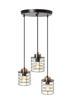 Hot Lampa wisząca druciana potrójna do kuchni 33-00408 GLOB | Kaja Żyrandole Nowoczesne