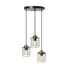 Hot Lampa wisząca druciana potrójna do kuchni 33-00408 GLOB | Kaja Żyrandole Nowoczesne