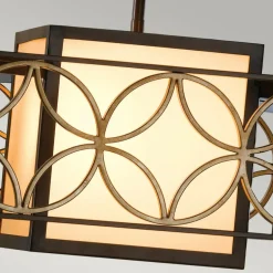 New Lampa wisząca geometryczna, brąz FE-REMY-P-B z serii REMY Żyrandole Nowoczesne