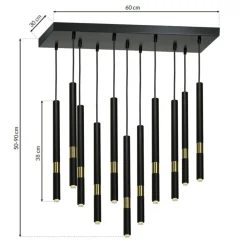 Store Lampa wisząca idealna do jadalni lub salonu MLP6386 z serii MONZA | Kaja Oświetl Żyrandole Nowoczesne