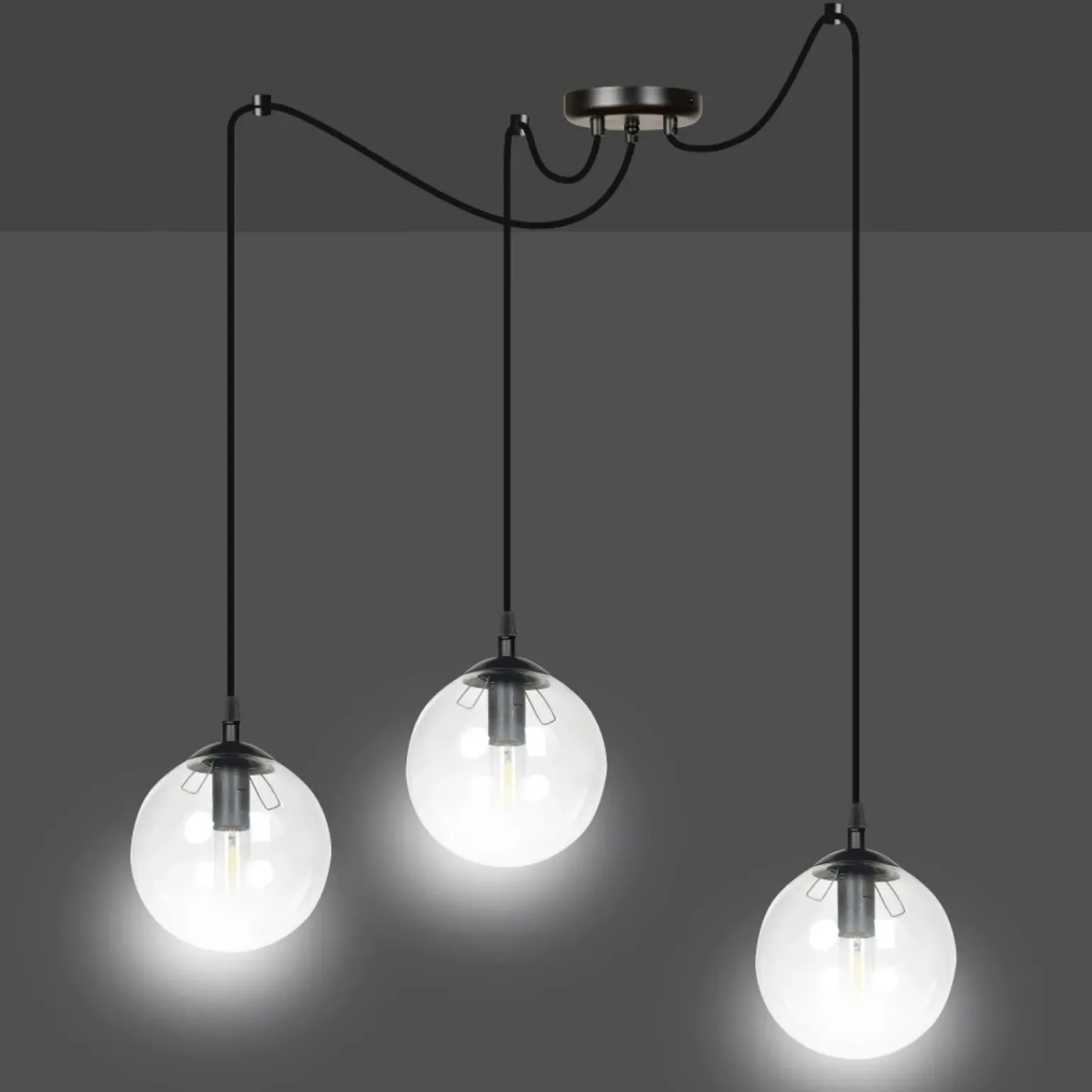 Clearance Lampa wisząca idealna do oświetlenia salonu 936/3 | Kaja Oświetlenie Żyrandole Nowoczesne