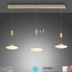 Cheap Lampa wisząca LED 3 źródła, barwa ciepła 2081-60 z serii LAUTADA Żyrandole Nowoczesne