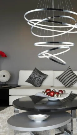 Online Lampa wisząca LED do wysokiego wnętrza AZ2990 WHEEL LONG DIMM | Kaja Żyrandole Nowoczesne