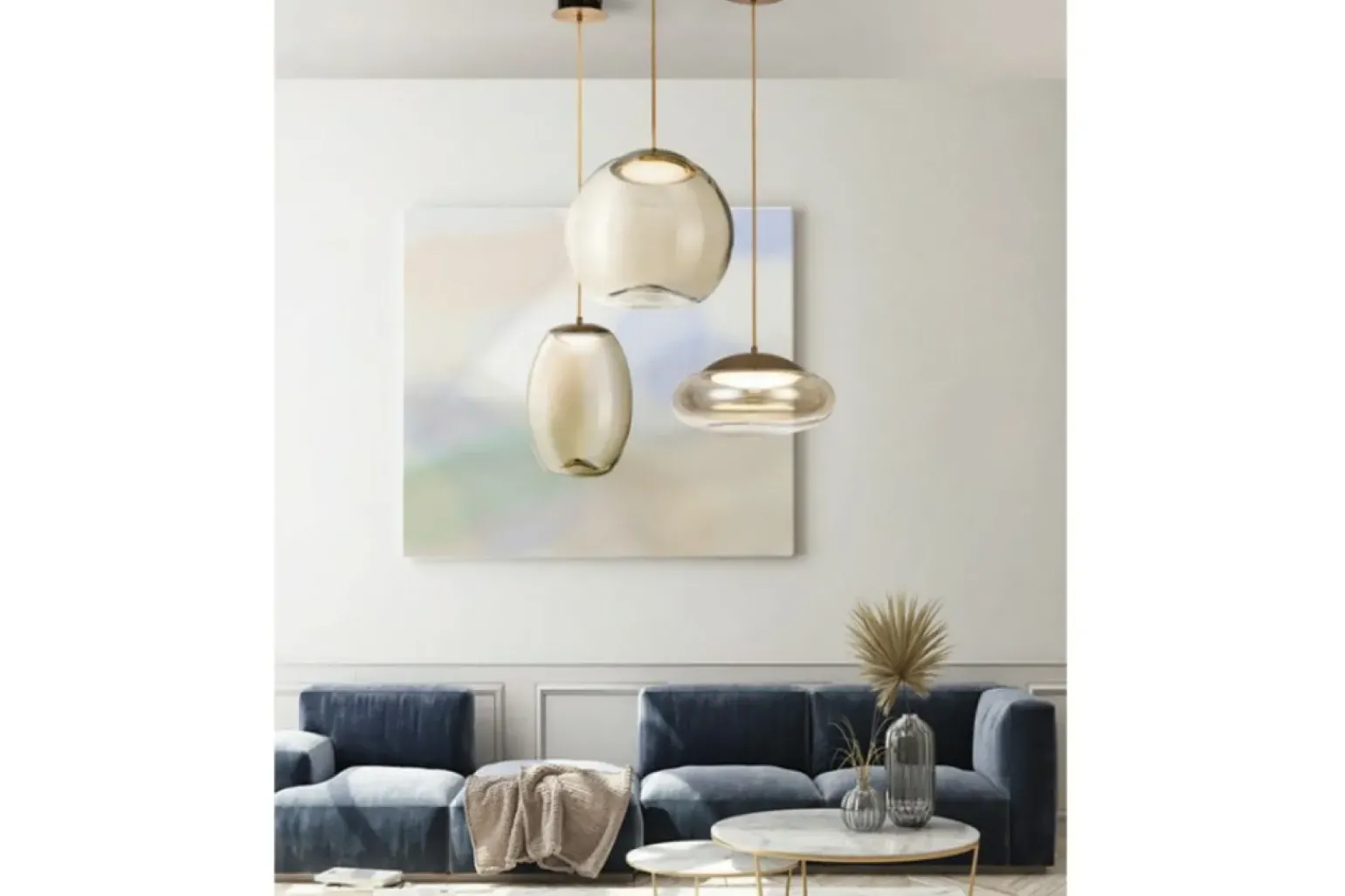 Outlet Lampa wisząca LED idealna do salonu AZ4668 HELENA | Kaja Oświetlenie Żyrandole Nowoczesne